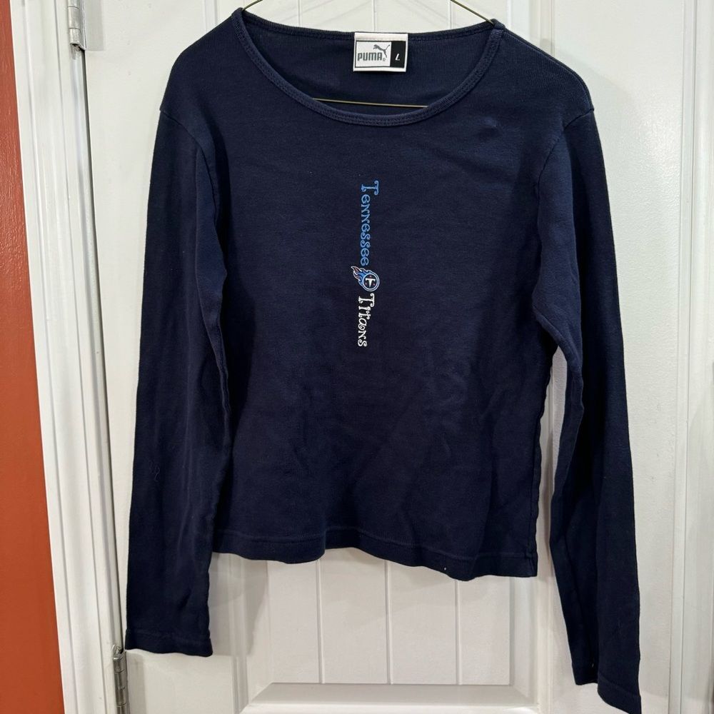 Vintage Puma NFL Tennessee Titans Women’s Long Sleeve Tee Size Large